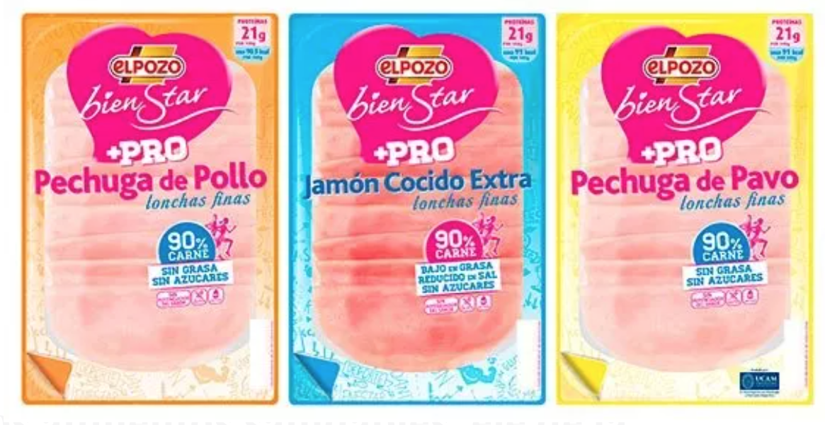 Verduras asadas con fiambres bajos en calorías.